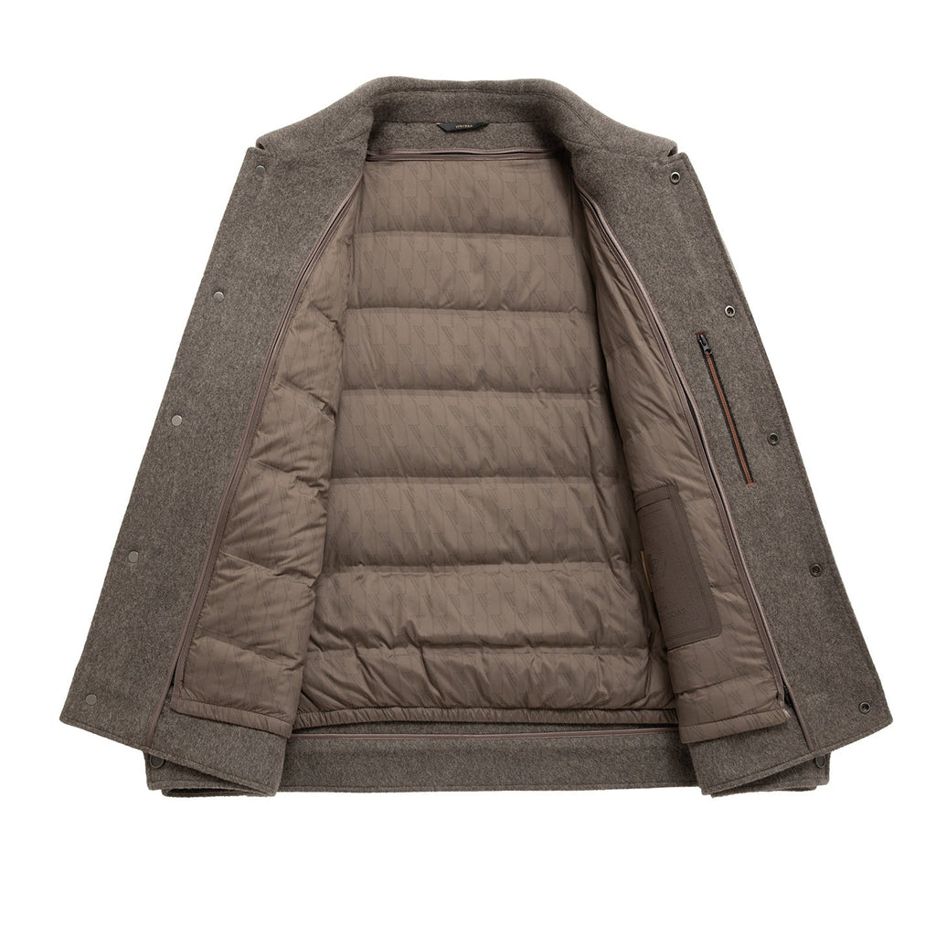 Double-breasted Wool Coat Mens Casual Outerwear