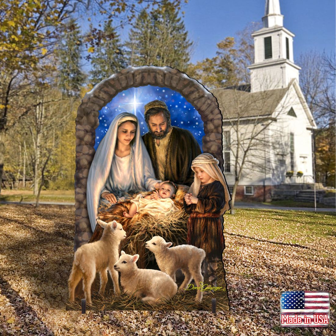 Miracle Nativity Outdoor Decor by D. Gelsinger - Nativity Holiday Decor - 8461042-1F-1201