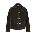 Deconstructed Jacket Design Mens Cropped Relaxed-fit Casual Outerwear