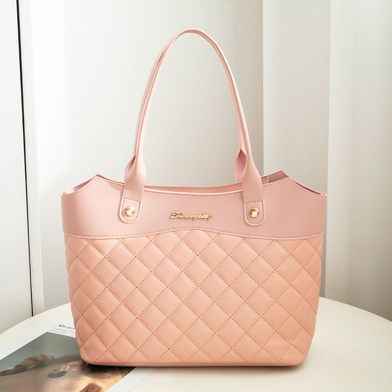 Rhombus Quilted PU Leather Crossbody Bag – Women’s Shoulder Bag | 6 Colors