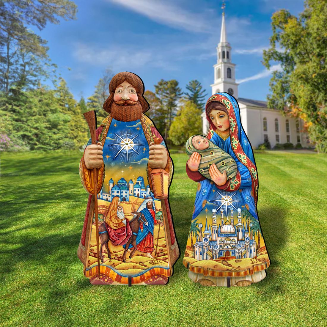 Night at Bethlehem Outdoor Nativity Set  by G. DeBrekht - Nativity Holiday Decor - 8152654F-S2