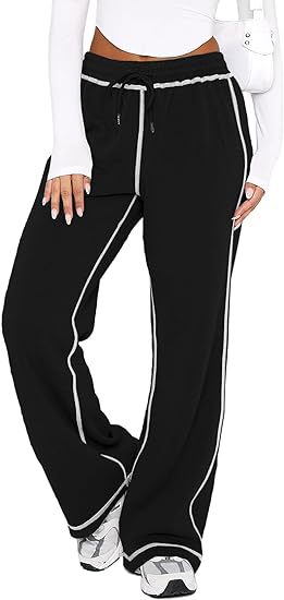 Women's Loose Wide Leg Sweatpants – High Waist Jogger Pants