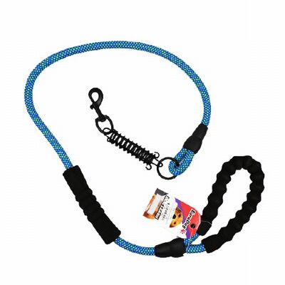 EuroDog Reflective Blue Dog Leash High Visibility 120cm