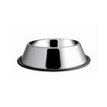 EuroDog Stainless Steel Dog Bowl Durable Non-Slip Design 64 oz