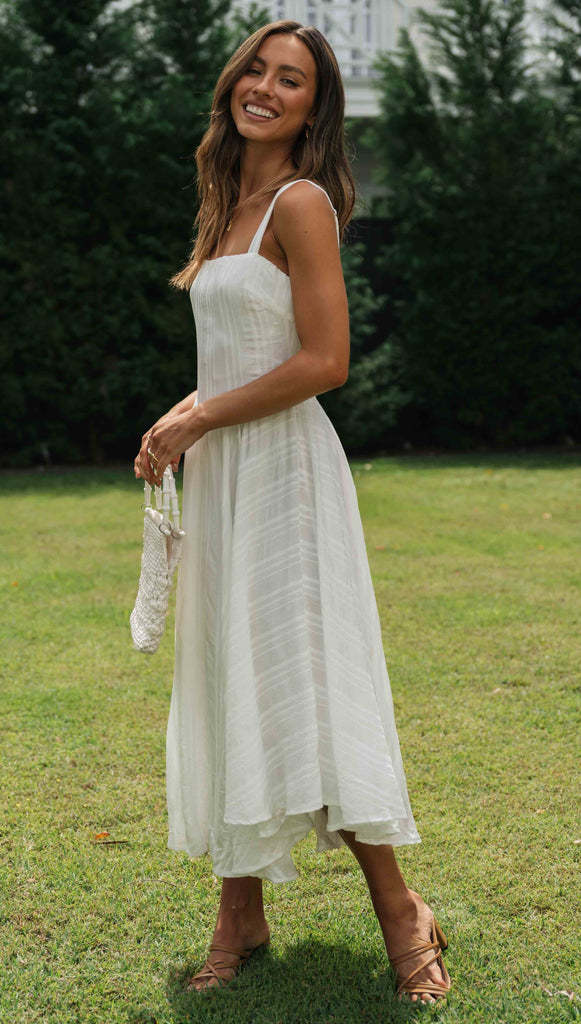 Women's Halter Neck Irregular Hem Maxi Dress