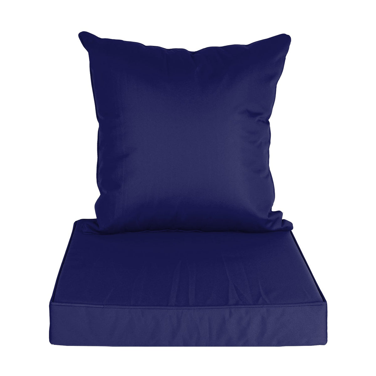 Outdoor Seat Cushion Set Waterproof Patio Furniture Cushion and Back Pillow Fade Resistant Deep SeatÊSet Chair Pad with Removable Cover for Chair Sofa