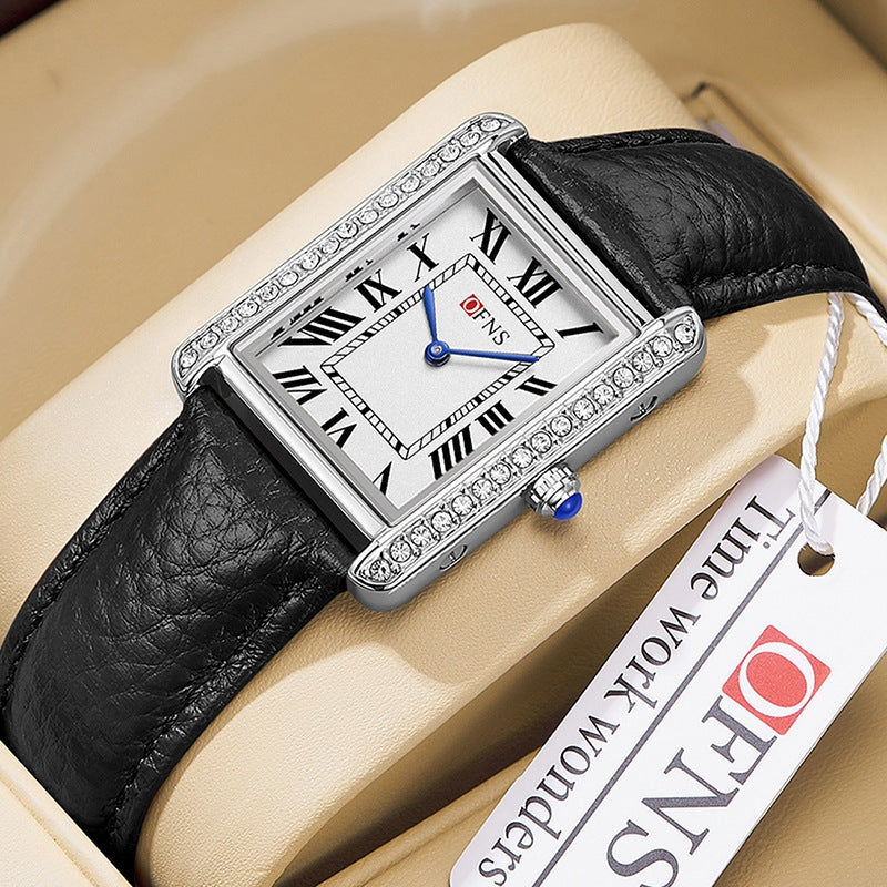 Retro Diamond Inlaid High-end Women's Quartz Watch Couple