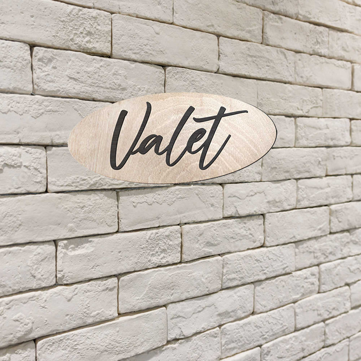 Valet sign, Business sign, Made in the USA sign, Made from wood, lightweight sign - 320341
