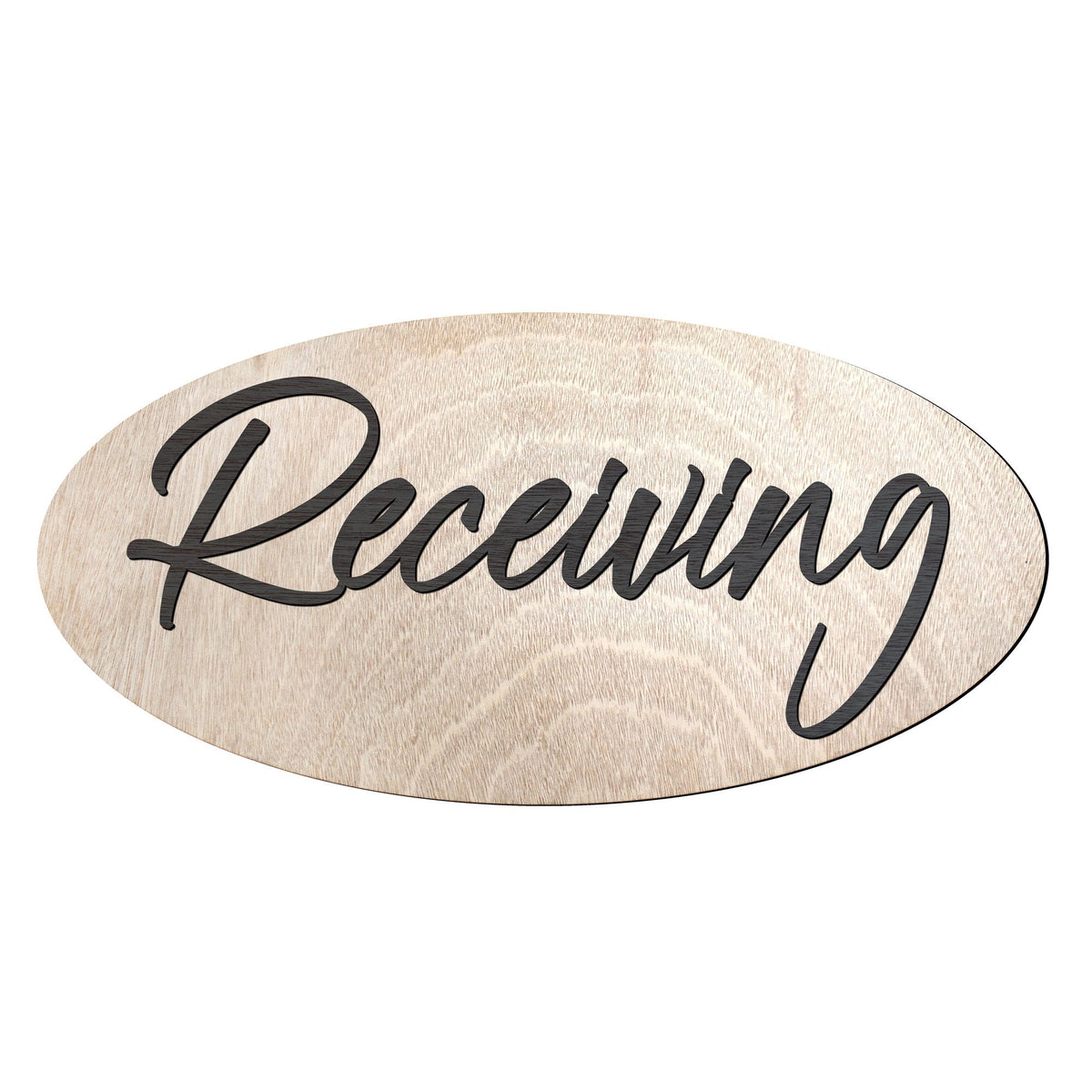 Receiving sign, Shipping and receiving, Business sign, Made in the USA sign, Made from wood, Lightweight sign - 320332