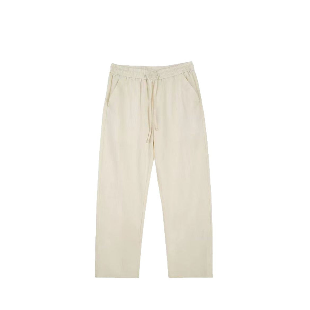Mens Casual Straight-leg Loose-fitting Trousers