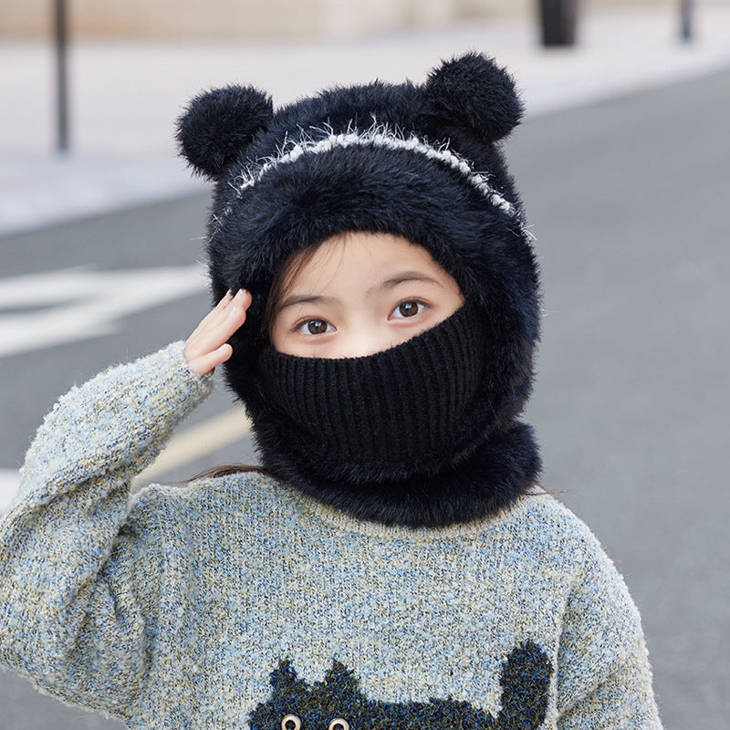 Warm, Windproof Knitted Wool Hat With Earflaps
