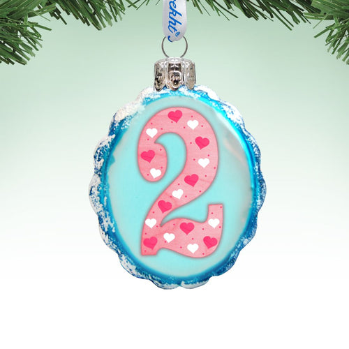 2 Mini Mercury Glass Ornaments by G. Debrekht - Love Family and Kids Decor - 770002