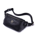First-layer Cowhide Waist Bag Multi-functional Sports Genuine Leather Crossbody Chest Pack