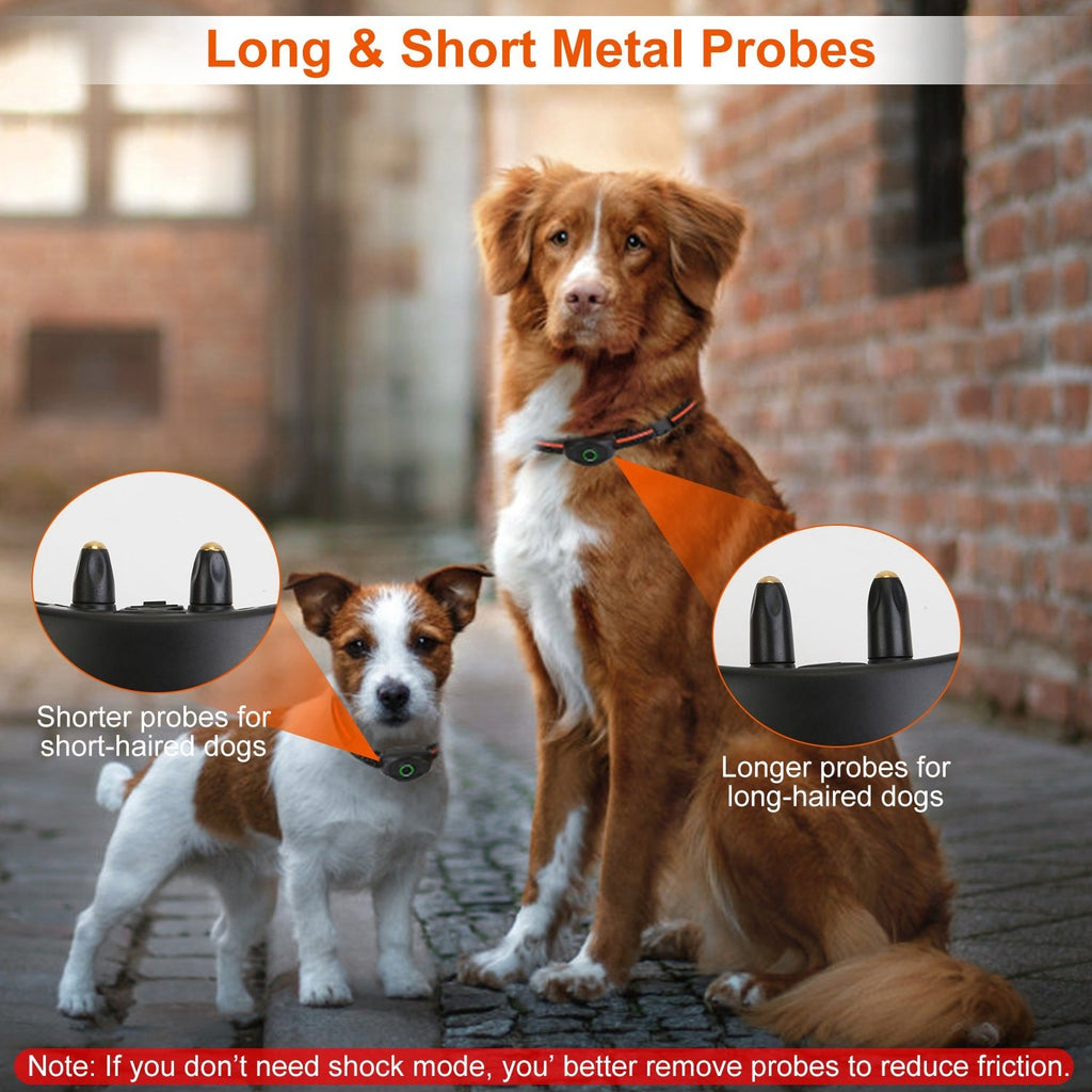 IPX7 Waterproof Electric Dog Training Collar Rechargeable Receiver Beep Vibration Shock for small Medium Large Dogs