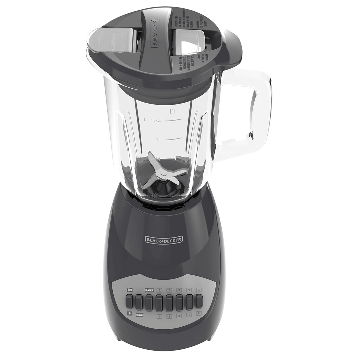 Black & Decker 10-Speed 700W 4-Blade Countertop Glass Jar Blender