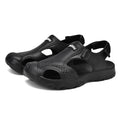 New Plus Size Men's Closed Toe Outdoor Sandals, Fashion Anti-slip Collision-proof Quick Dry Water Shoes For Beach & Wading
