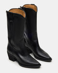 Plus-size Fashionable Embroidered Block-heel Thigh-high Womens Boots