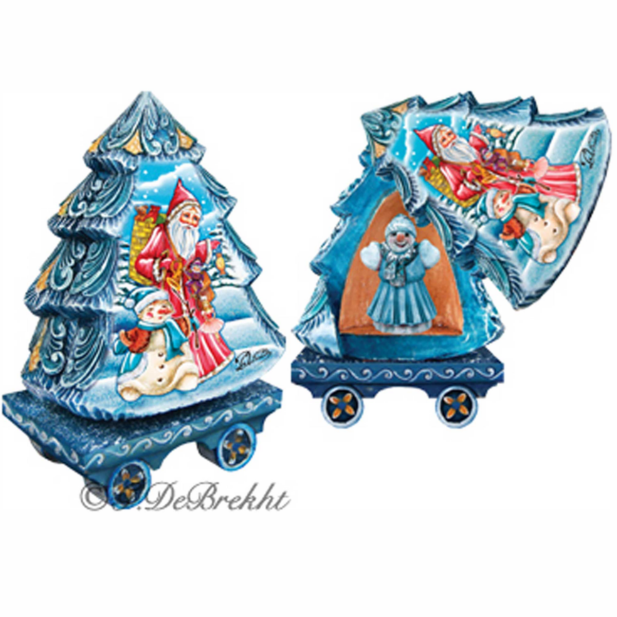 Holiday Express Santa Surprise Tree Box 529213 by G DeBrekht