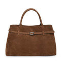 Hot Sale Decorative Design Solid Faux Suede Handbag Large Capacity Casual Tote Bags For Women Tote Design Portable Shoulder Bag