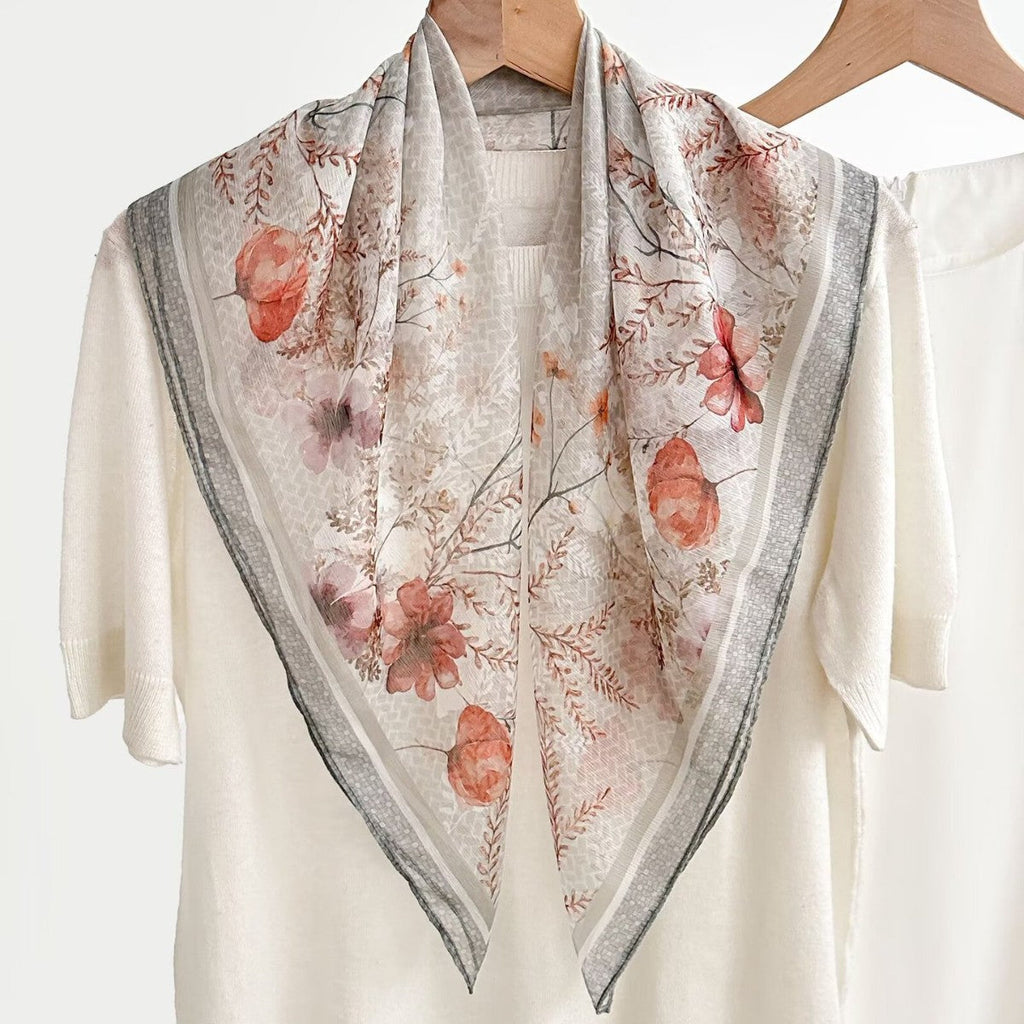 New Breathable Versatile Silk Chiffon Scarf For Women, Also Usable As A Shawl