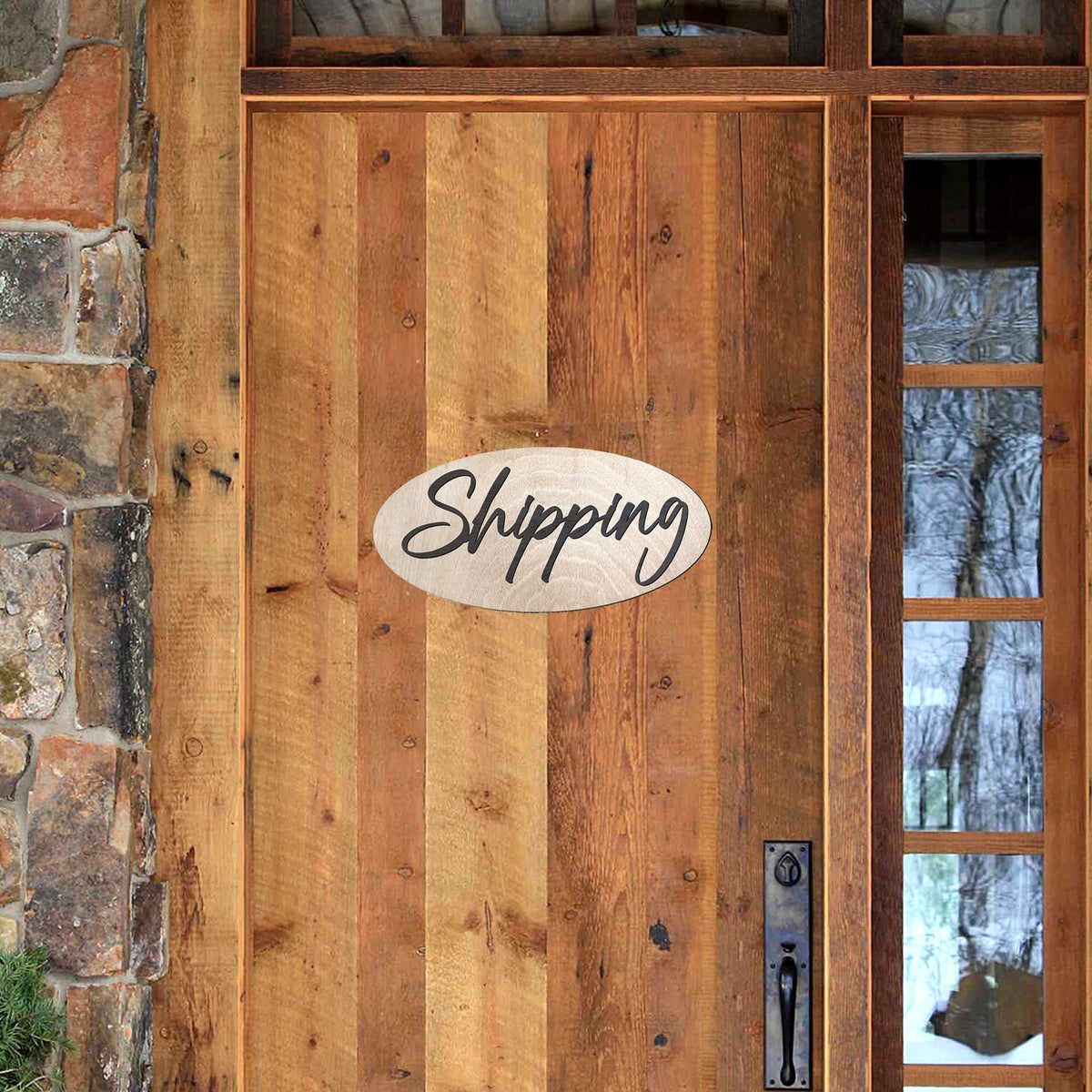 Restroom sign, Washroom sign, Bathroom sign, Business sign, Made in the USA sign, Made from wood - 320335