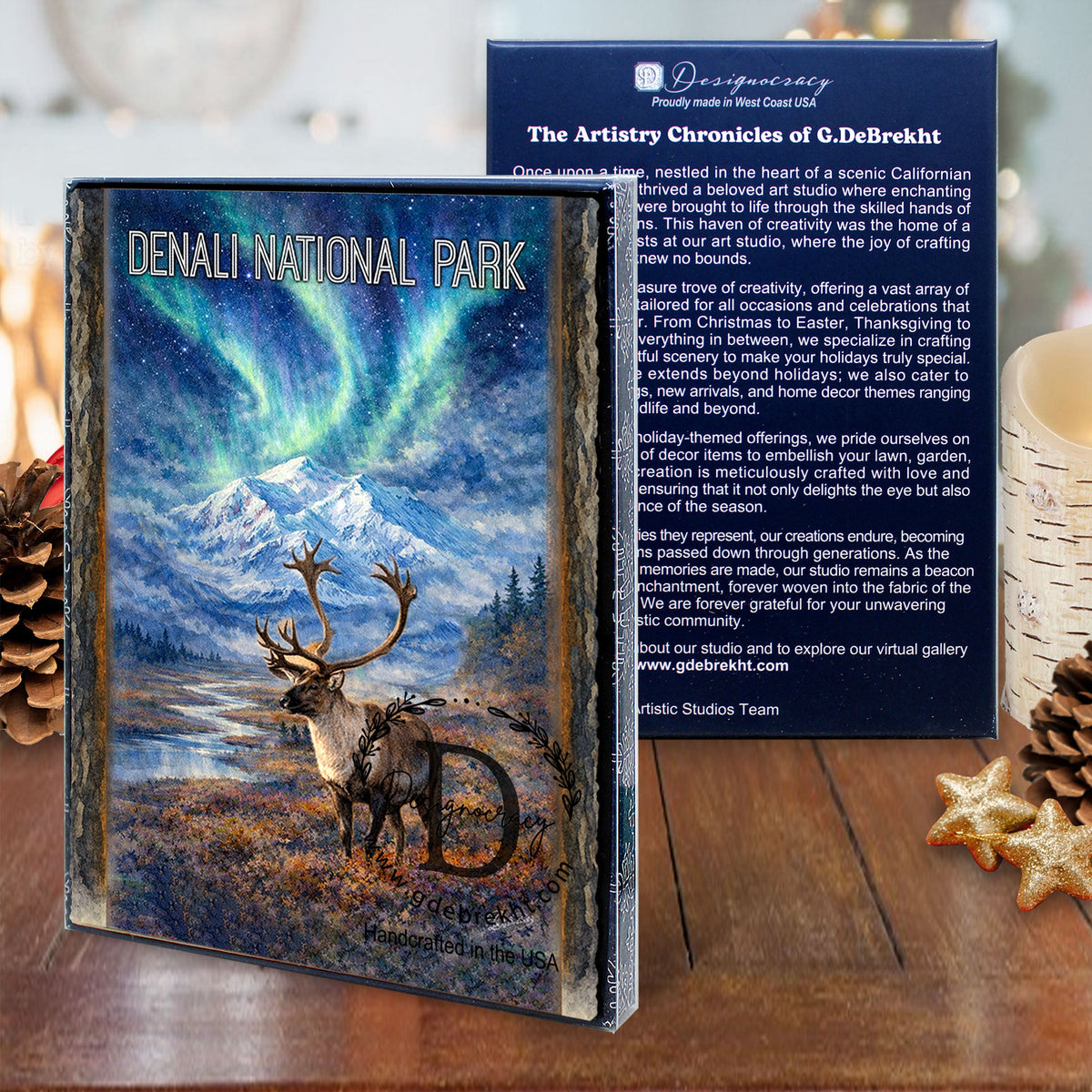 Aurora Borealis Wilderness Art Card by G. Debrekht - 97105GC