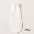 Womens Lace Invisible No-show Socks With Silicone Non-slip Backing