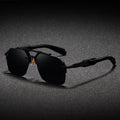 Metal Double-bridge Oversized Sunglasses