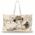 PimsArt Art Nouveau Victorian Lady Weekender Bag From Original Drawing