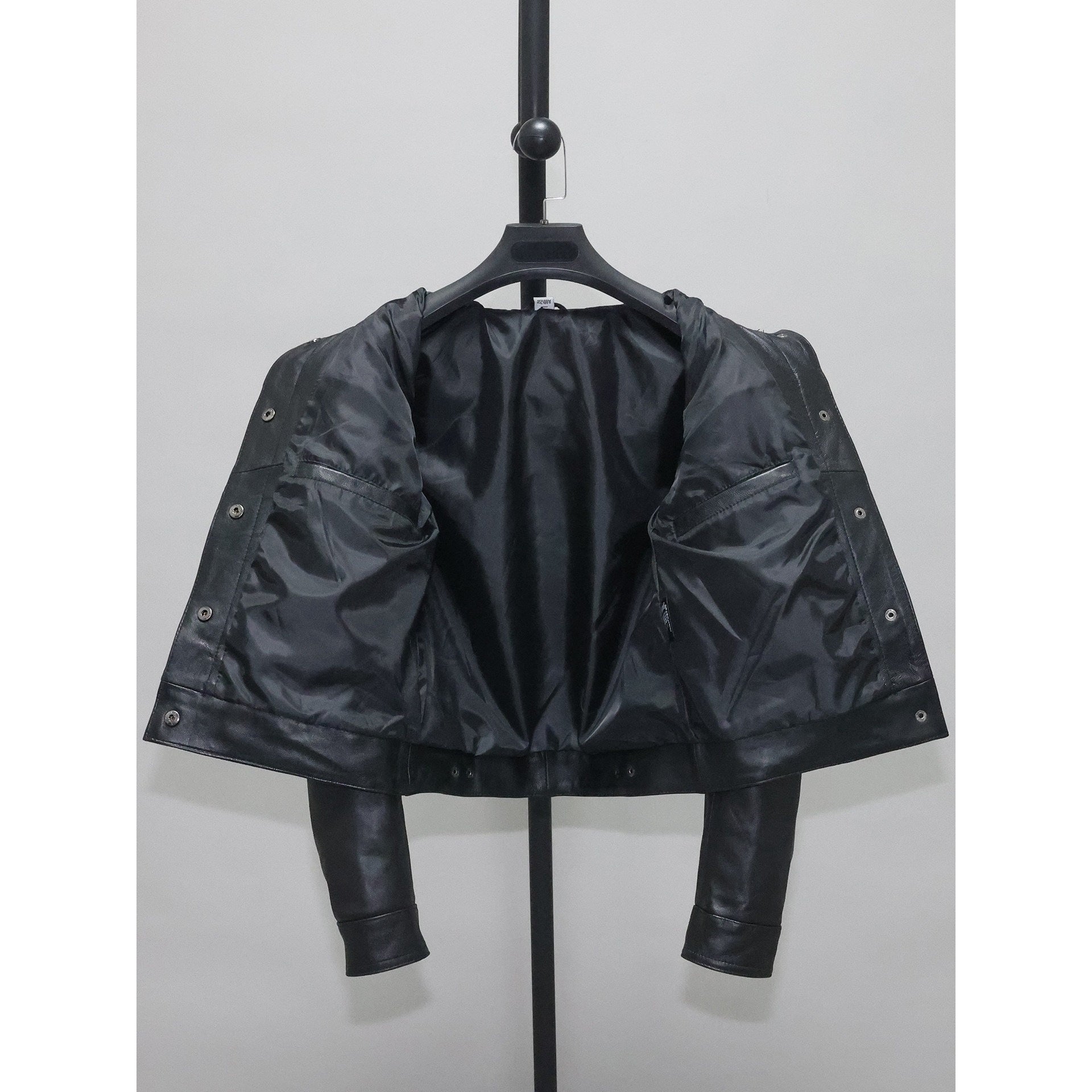 Womens Slim-fit Short Full-Grain Sheepskin Leather Jacket