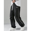 Mens Loose-Fit Straight-Leg Sports Casual Pants