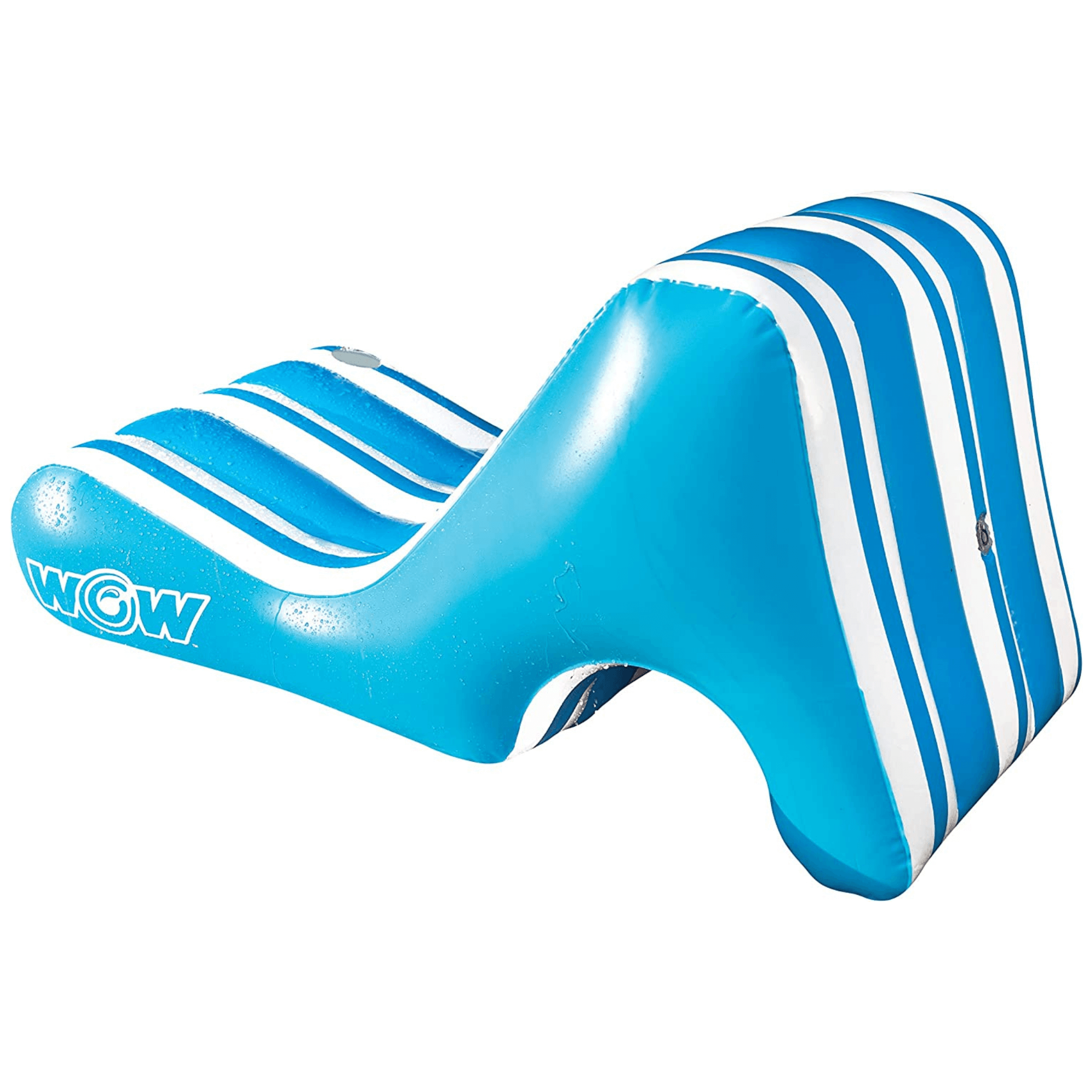 WOW Watersports Splash Pad Lounge Chair w Bottom Slot and Built-In Cup Holder