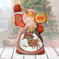Village Sleigh Ride Tiny Tale Christmas Figurine by G. DeBrekht - Christmas Santa Snowman Decor - 561639