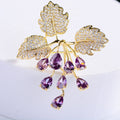 Fashionable And Elegant Grape Brooch Creative And Minimalist Pin