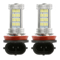 2PCS 800lm H8/H9/ H11 LED Fog DRL Light Bulb IP65 Water-Resistant 360¡ Beam Angle 6000K White