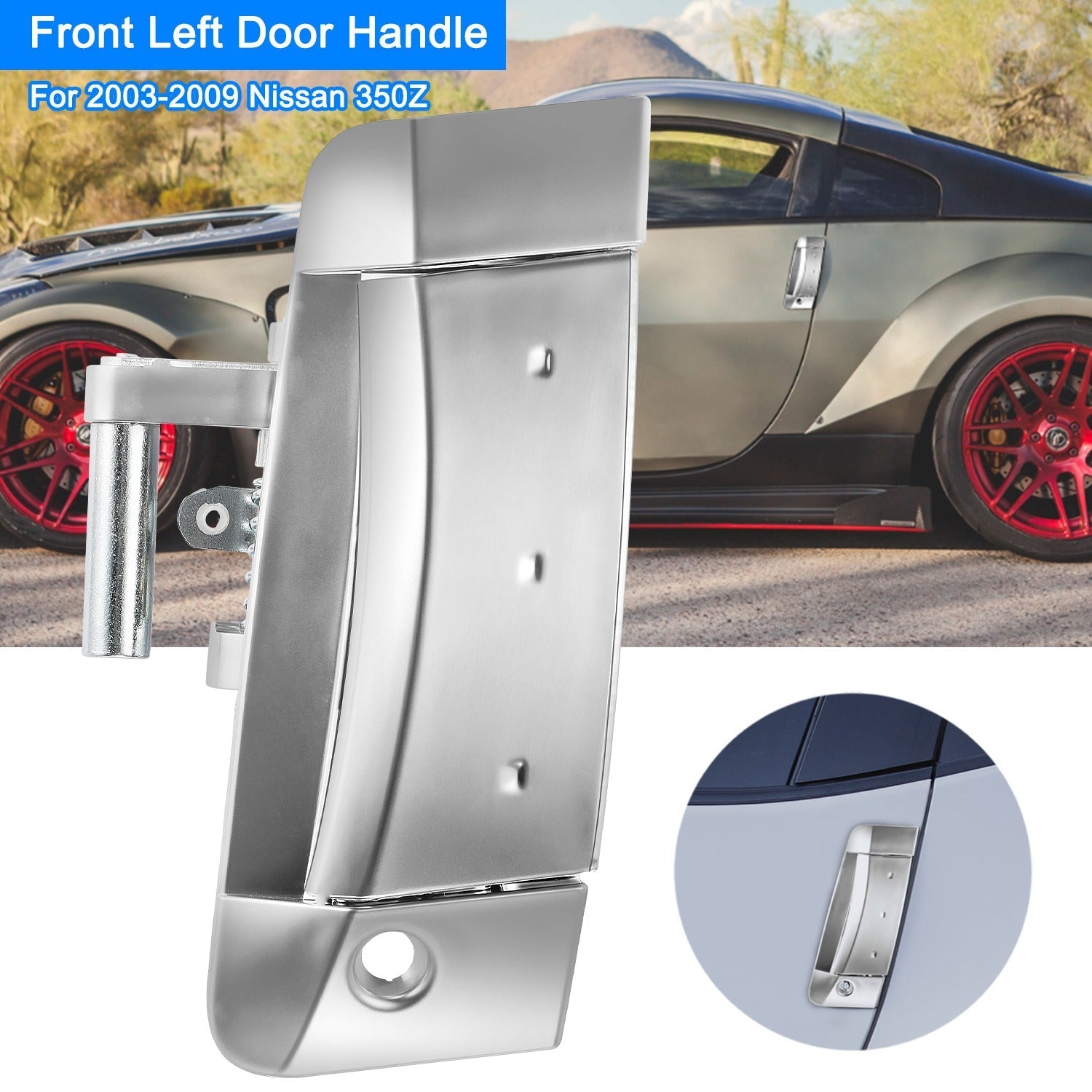 Left Driver Outside Exterior Door Handle For Nissan 350Z 2003-2009 Driver Side Door Handle