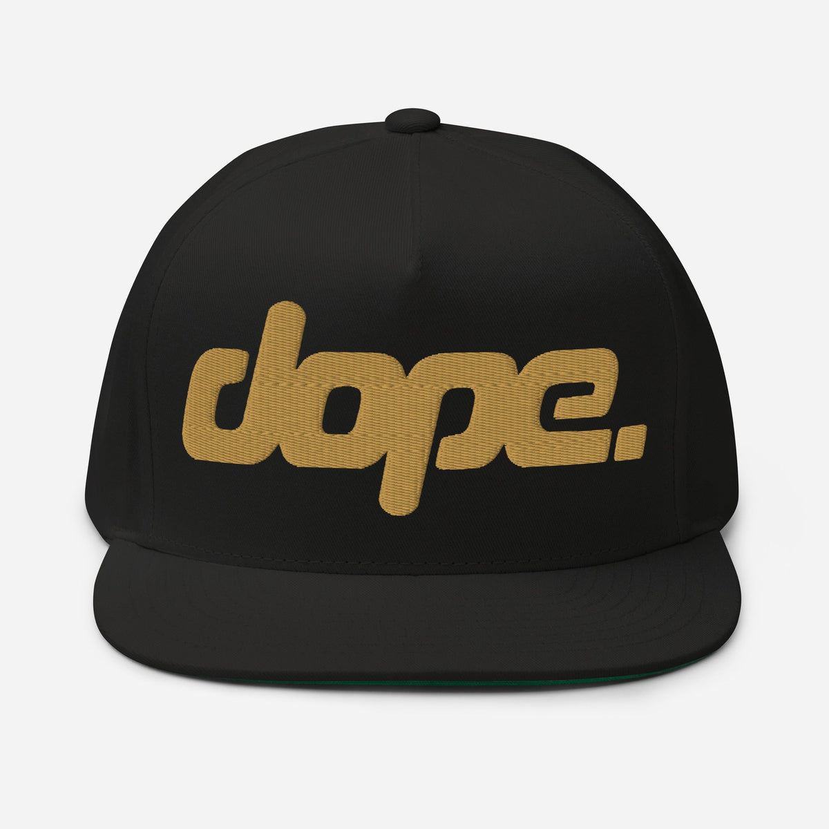 DOPE. 3D Embroidered Flat Bill Snapback