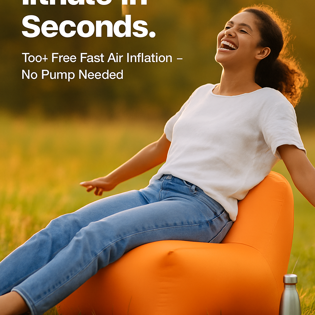 Inflatable Lounger Air Sofa Chair Couch w/ Portable Organizing Bag Waterproof Anti-Leaking for Backyard Lakeside Beach Traveling Camping Picnics