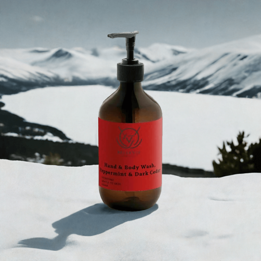 Organic Body & Hand Wash Peppermint & Dark Cedar 490ml
