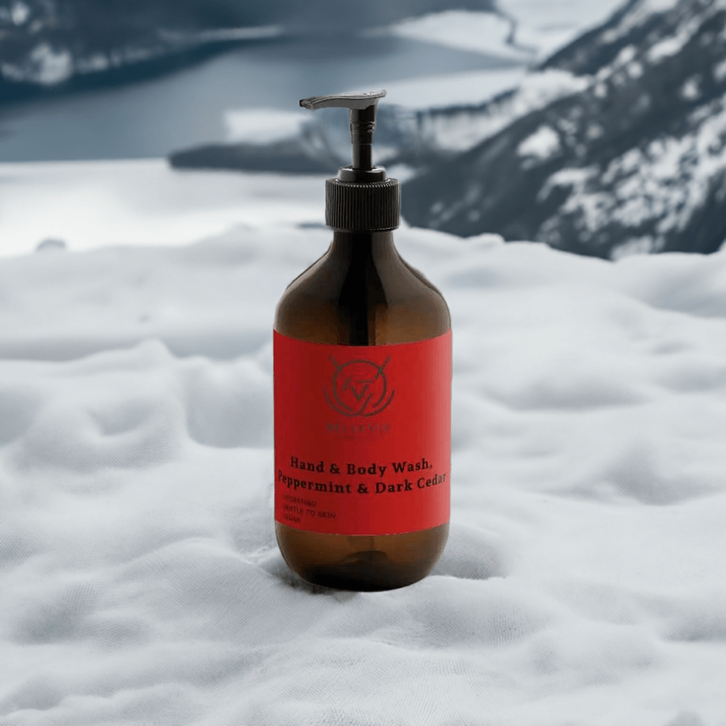Organic Body & Hand Wash Peppermint & Dark Cedar 490ml