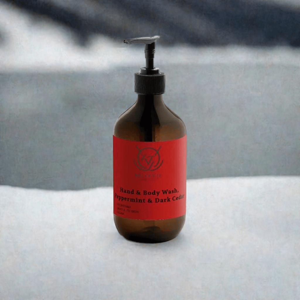 Organic Body & Hand Wash Peppermint & Dark Cedar 490ml