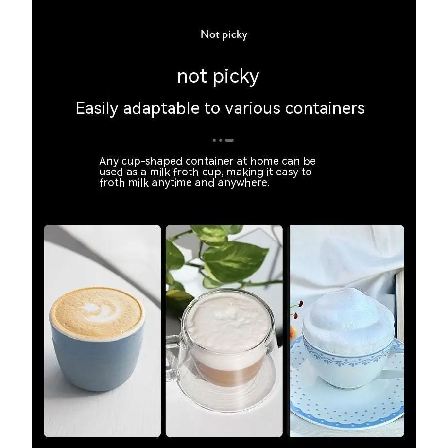 Green Handheld Battery Version Milk Frother