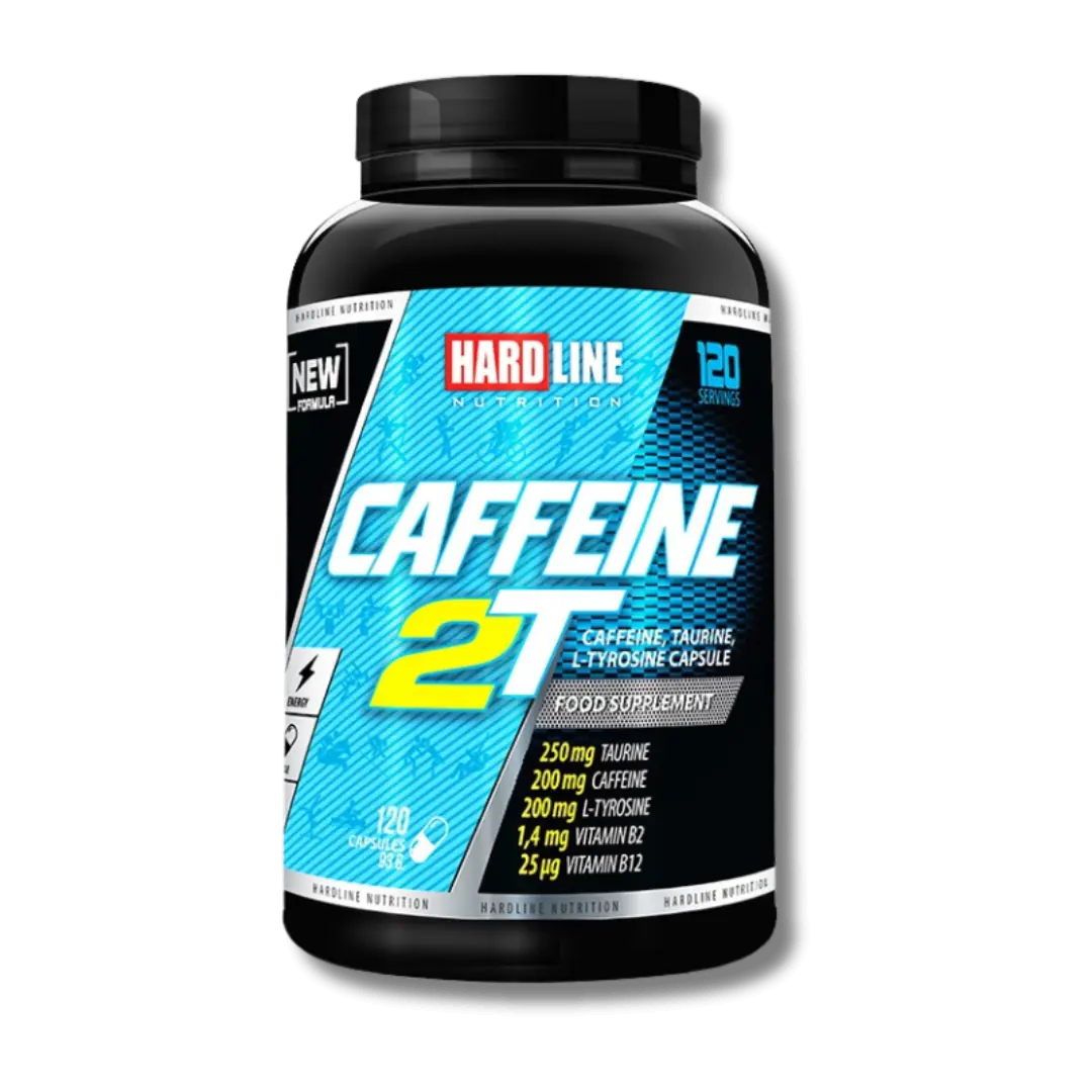 Hardline Caffeine 2T Energy Support 120 Capsules