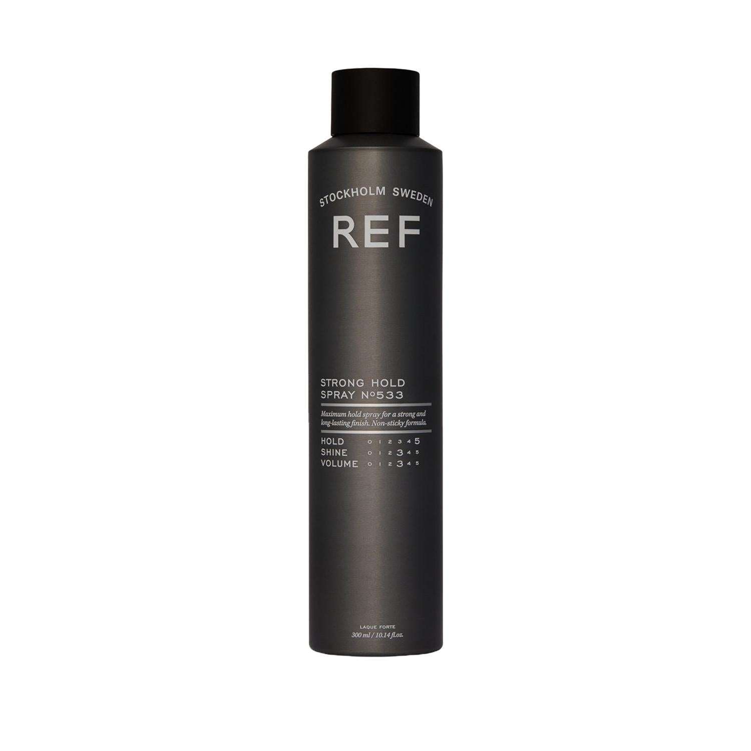 REF Strong Hold Hair Spray - 300ml Long-Lasting Styling for All Hair Types