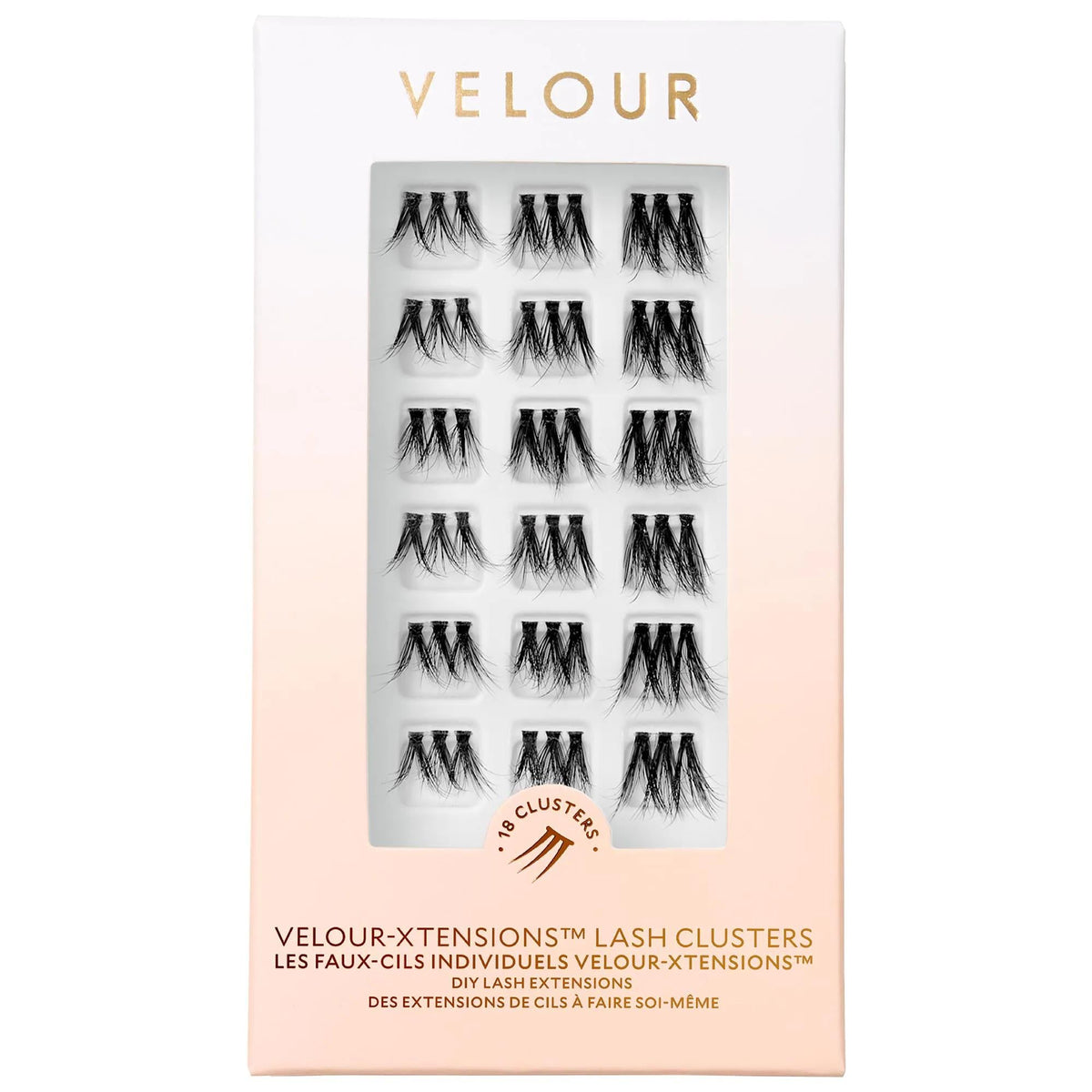 Velour-Xtensions False Lash Clusters - Customizable Vegan Lash Extensions, Cruelty-Free Beauty