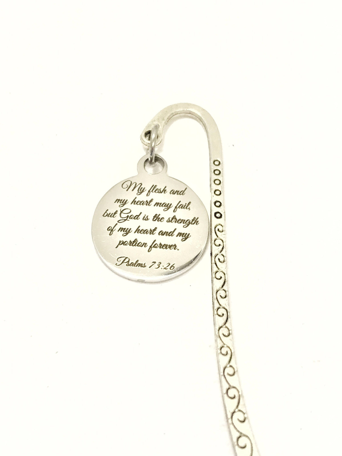Christian Bookmark, Bible Bookmark, Scripture Bookmark, Scripture Gifts, Christian Gifts, Psalms 73:26, My Flesh And My Heart May Fail Gifts