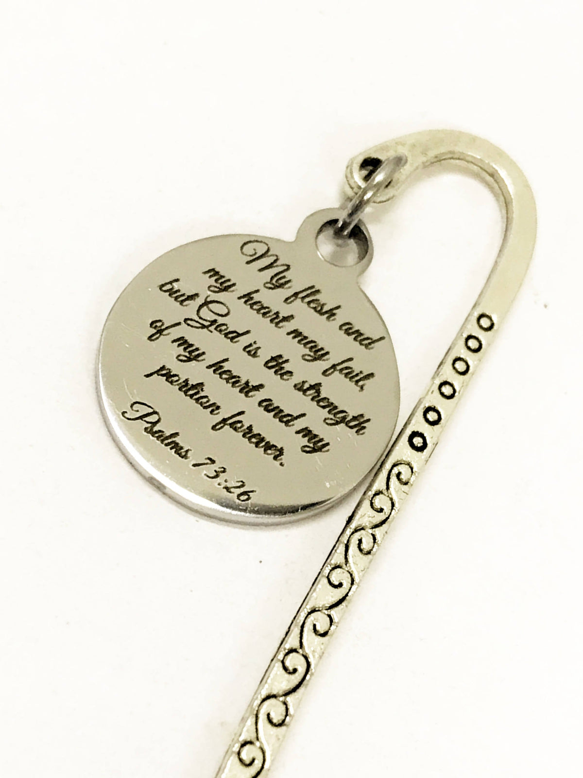 Christian Bookmark, Bible Bookmark, Scripture Bookmark, Scripture Gifts, Christian Gifts, Psalms 73:26, My Flesh And My Heart May Fail Gifts