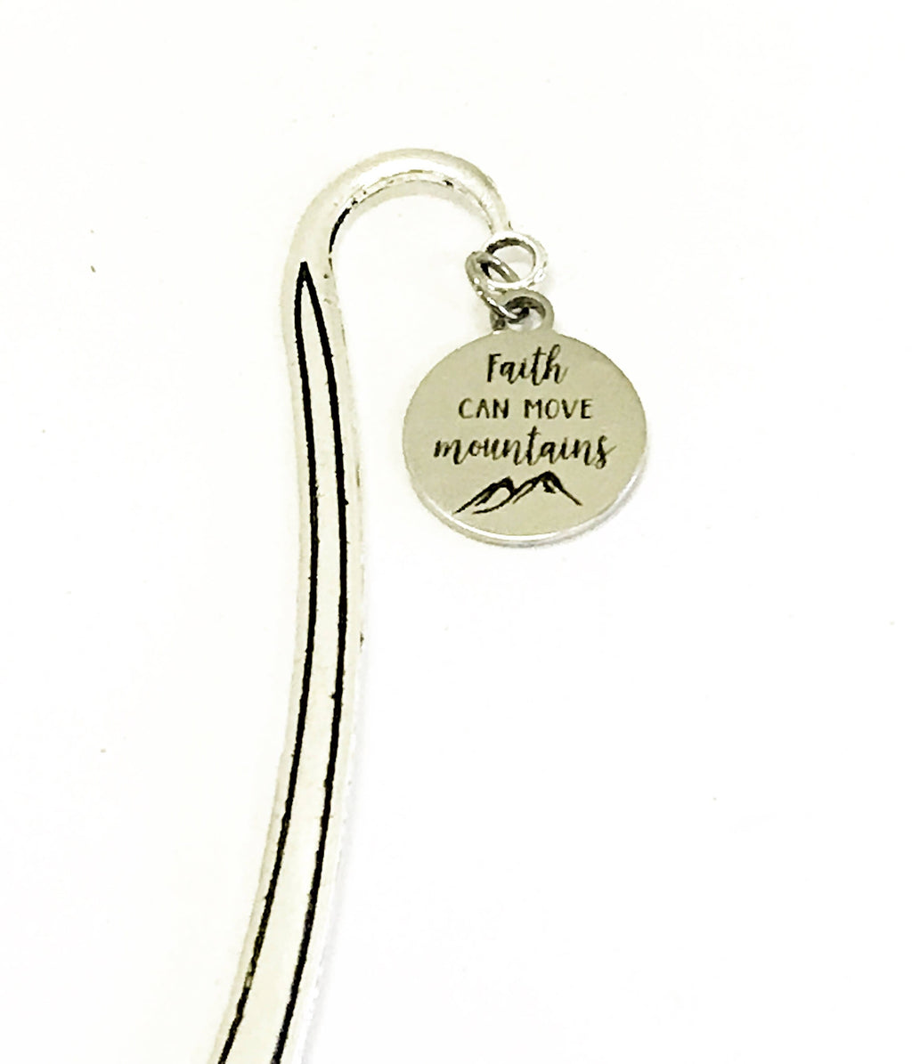 Spiritual Gifts, Faith Can Move Mountains Bookmark, Reader Gifts, Christian Planner Accessories, Scripture Planner Bookmark, Christian Gifts