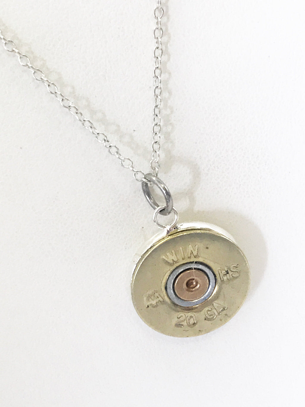 Shotgun Shell Necklace, Shotgun Shell Jewelry, Shotgun Shell Pendant Necklace, Shooting Sports Gifts, Southwest Style Jewelry