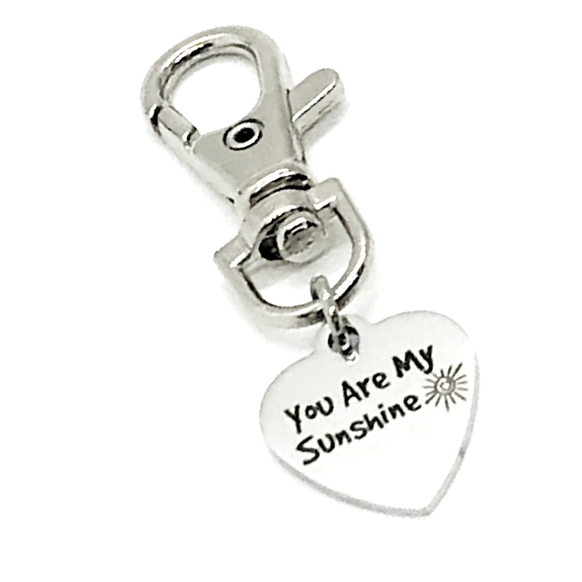 You Are My Sunshine Keychain Charm, Keychain Clip, Bag Charm, You Are My Sunshine Gift, Love Gift, Gift For Daughter, Wife Gift, Son Gift